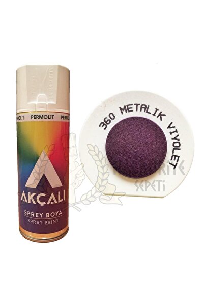 Akçalı Akçalı Akrilik Sprey Boya METALİK VİYOLET MOR (Simli) 400 ml - 360