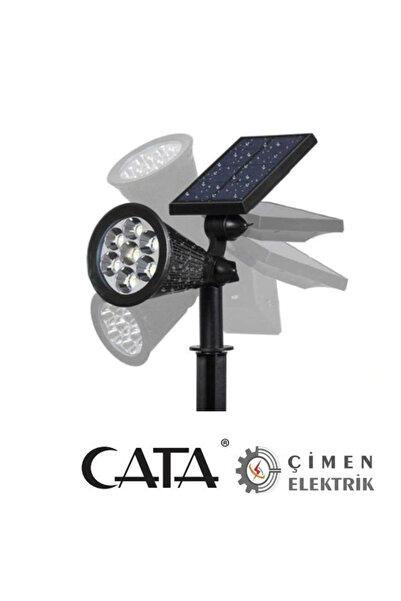 Cata CT 7310 7W Güneş Enerjili Bahçe Armatürü 3200K Gün Işığı