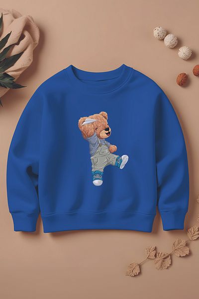 MYADA Детски суитшърт Oversize за Нов Сезон - Бохо Принт 11038