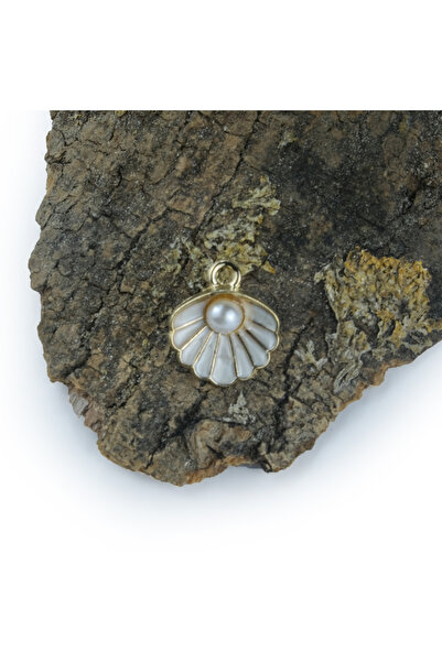 Prestij Boncuk طقم قلادة وإكسسوارات من اللؤلؤ المعدني الأصفر