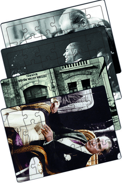 minİQ toys Ahşap ATATURK  4’lü Set Eğitici-öğretici Yapboz