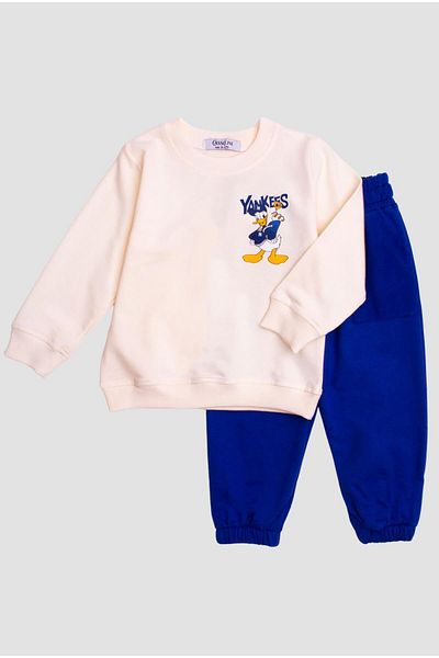 Chicsy Baby Set de trening oversize pentru bebeluși și copii cu model Yankes Duck