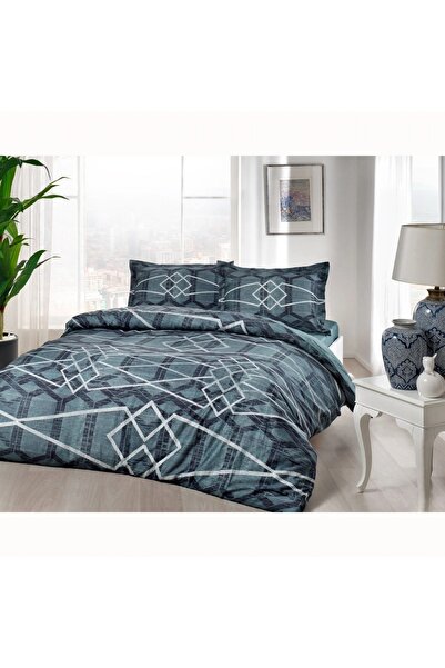 Taç طقم غطاء لحاف مزدوج من الساتان القطني