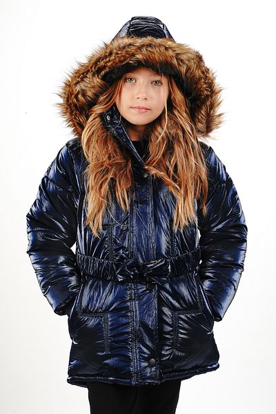 Merdia Girl's - Water and Wind Proof Hooded Coat, Inner Surface with Welsoft
