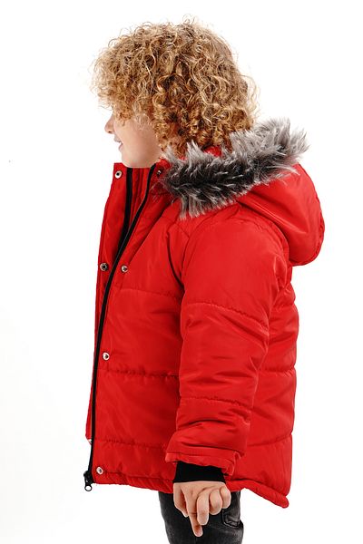 Merdia Boy's Hooded Welsoft Jacket - Water and Windproof