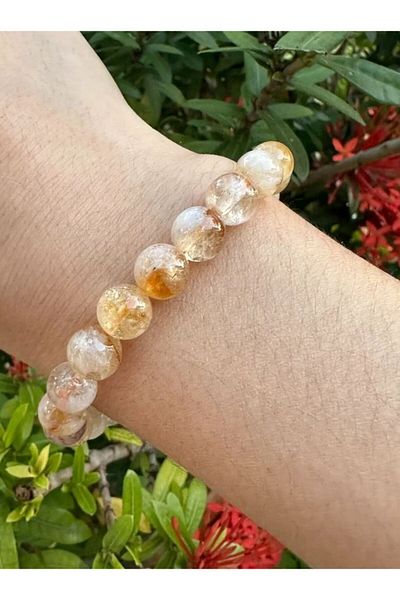 eHediyecim Natural Stone Citrine Bracelet