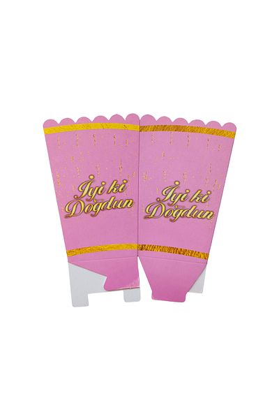 Aksesuar Pink Corn Box - Happy Birthday Popcorn 8 Pack
