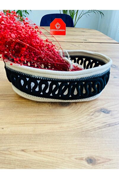 my doğa store Wicker and Jute Bread Basket - In-Cabinet Organizer, Storage Ba...
