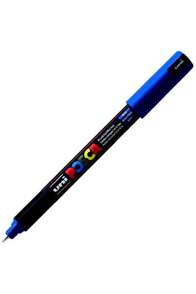 UNİ-BALL Uni-ball Marker Posca Blue 0.7 Mm Water Based Poster - Pack of 6