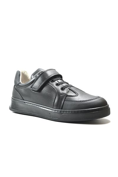 Onlo Ayakkabı Pantofi ortopedici pentru baieti model Onlo 252 - piele naturala, velcro negru