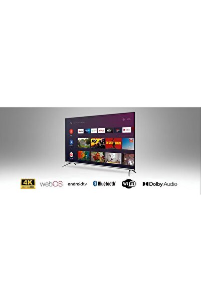 Saba SB55500 55'' 139 Ekran Uydu Alıcılı 4K Ultra HD Smart WebOS 4K Ultra Hd 4K TV