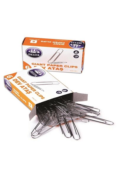 Delta 60mm 181 Paper Clips Giant No:6 1 Box