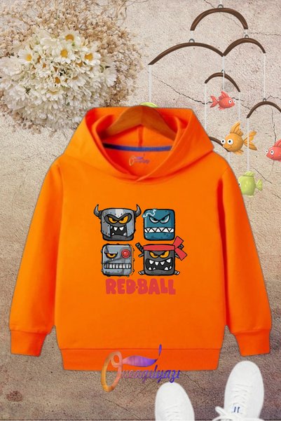 oneagılyazı Children's Hooded Printed Sweatshirt