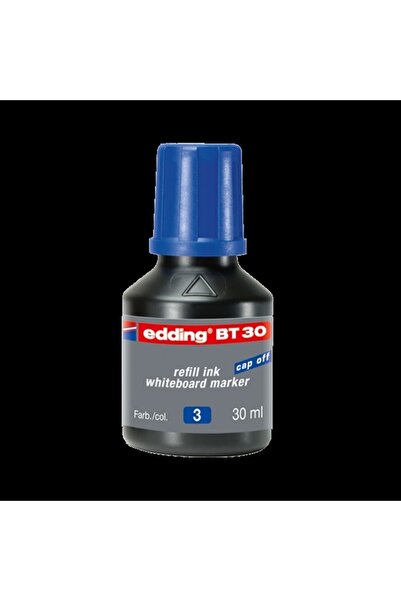 Edding Tahta Kalem Mürekkebi Damlalıklı 30 ml Mavi Bt30 - 10'lu Paket