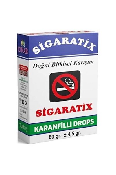 Genel Markalar SİGARATİX DOĞAL BİTKİSEL KARANFİLLİ DROPS 80gr
