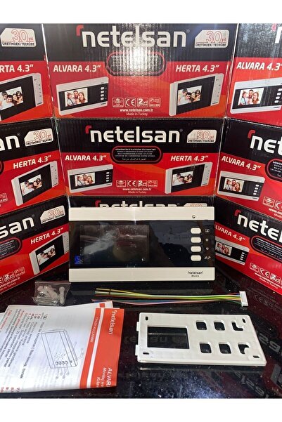 Netelsan M.u.avr.00001 Alvara 4.3'' Renkli Şube Görüntülü Diafon