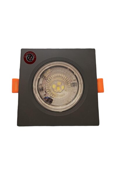 ÖZEMEK ATLANTİS 6 WATT 6W COB LED SPOT SİYAH KASA KARE BEYAZ IŞIK İÇ ÇAP:7CM ...