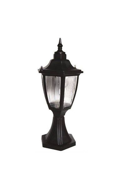 ÖZEMEK BLUE Countertop Large Hexagonal Decorative Garden Luminaire Black