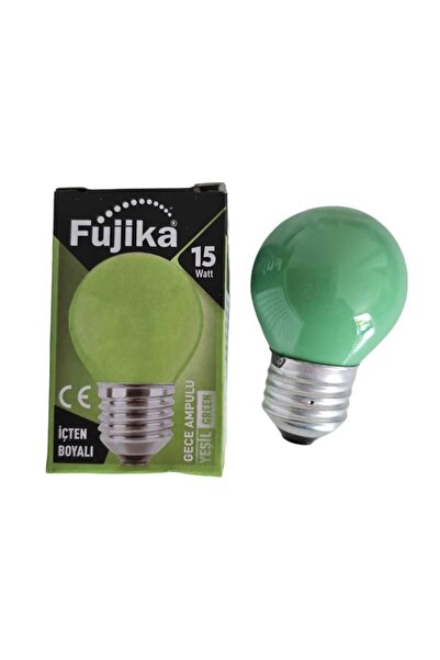 ÖZEMEK FUJİKA 15W YEŞİL GECE LAMBASI TOP AMPUL 15LM E27 220V 7CMX4CM 1 ADET