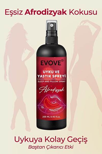 Evove Cosmetics 250 ML Afrodizyak Uyku ve Yastık Spreyi Rahatlatıcı Uyku Ve Dinlenme Spreyi Sleep And Pillow Spray