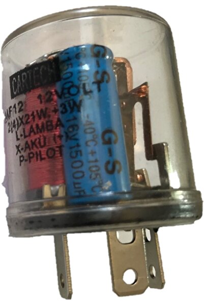 OEM Elektromekanik Şeffaf Sinyal Flaşörü 12v Röle Üniversal 3 Terminal X,l,p ...