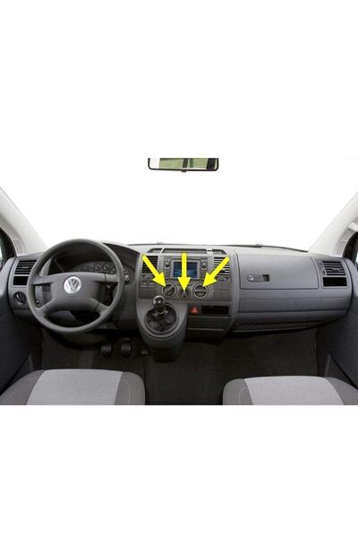 GVA Vw Volkswagen Transporter T5 2004-2010 Kalorifer Kumanda Paneli Ayarlama Düğme Tuş Takımı 7h0819045f