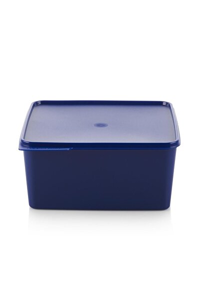 Süper Dükkan Dark Blue Tupperware 5 Lt Square Food Storage Refrigerator