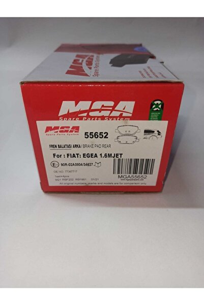 MGA 55652 Fıat Egea 1.6 Mjet Arka Fren Balatası