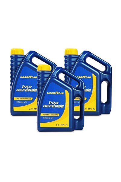 Goodyear Organik Kırmızı Antifriz -56 C 3 Litre (üretim Yılı: 2022) 3'lü Set