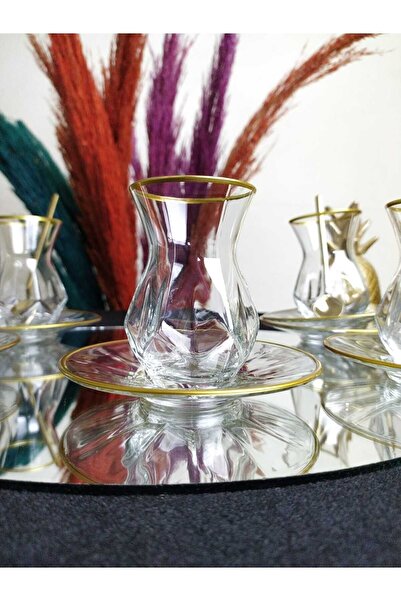 PLT Design Lav Gilded Alya Tea Set 12 Pieces for 6 People