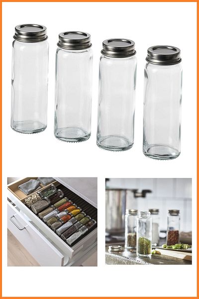 IKEA Citronhaj Spice Jar, 100 Ml, Set of 4