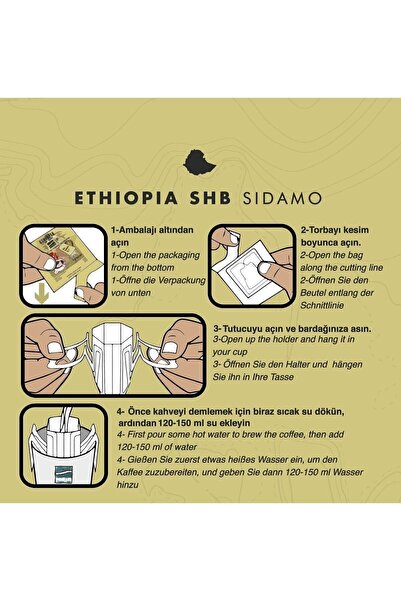 Schiller Aç Demle Iç Ethiopia Shb Sidamo 10'lu Filtre Kahve