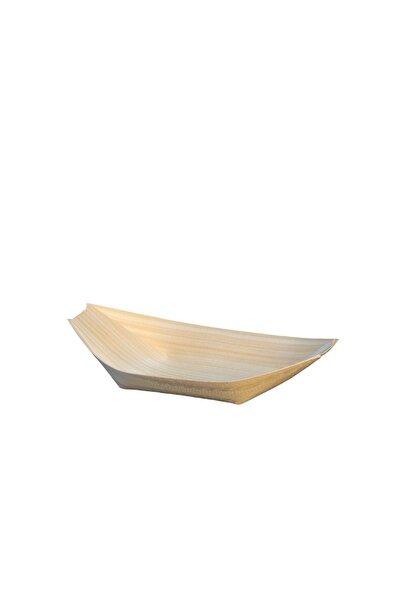 Genel Markalar Tahta Kayık Tabak 6,5x11,5 Cm - 50 Adet