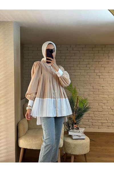 Vira Butik Плисирана риза