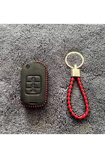 ŞENYILDIZ AKSESUAR Honda Civic Fc5 Crv Hrv - Leather Key and Mesh Keychain, 2Nd Please Look at the Picture