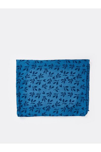 LC Waikiki ACCESORII LCW - Şal din voal pentru femei cu imprimeu bleumarin