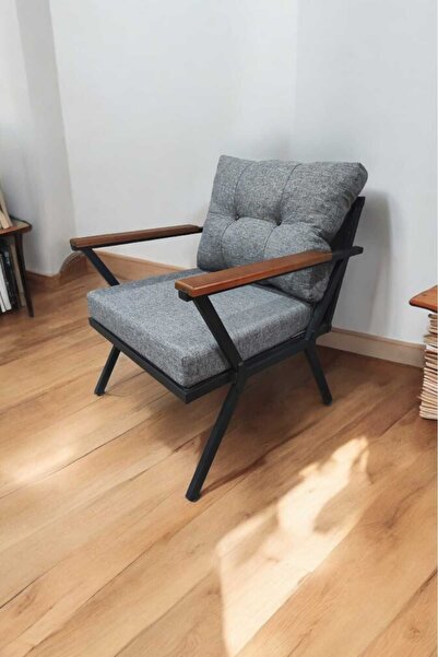 Pimango Pi Locca Demonte Metal Tekli Bahçe Mobilyası, Gri, 60x60 Cm