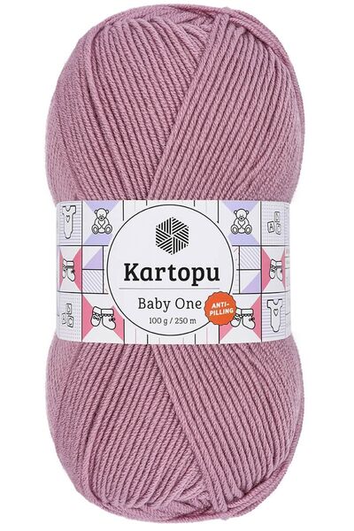 Genel Markalar Baby One Tüylenmeyen Bebek Yünü Gül Kurusu K1763