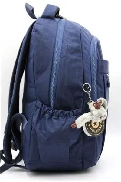 Bevitton Navy Blue Crinkle Fabric Backpack - 2300 Model
