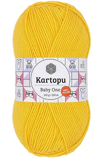 Kartopu Baby One Μη τριχωτό Baby Wool Yellow K154