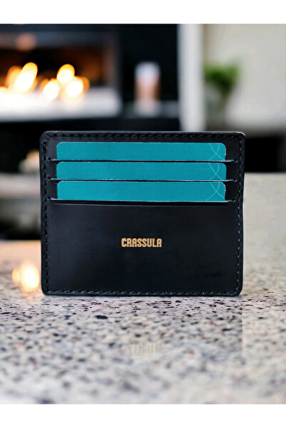 CRASSULA PREMIUM LEATHER حامل بطاقات نحيف من الجلد الطبيعي