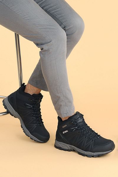 lumberjack Ανδρικές αδιάβροχες μπότες Black Shell Hi