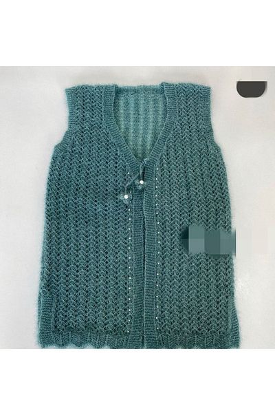 Ebrar Çeyiz Модели на плетени жилетки Glitter Alize Angora Special Machine