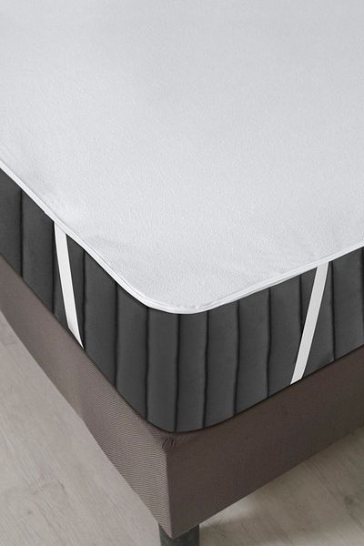 Melis Home Polyester Liquid Proof Mattress Pad with 4 Corner Elastics