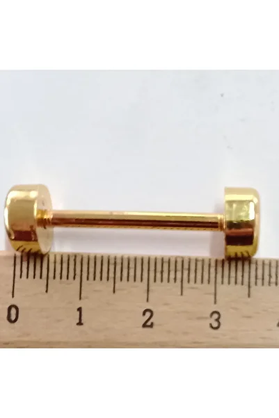 AĞIRSOY 10 Pieces 3.5 cm Wide Gold Barbell