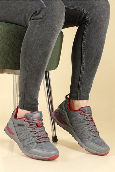 lumberjack Dora 3fx Lightweight Non-Slip Sole Lace-Up Men's Sneakers Smoked