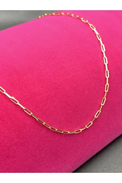 Altınkesesi 14 Ayar Altın Italyan Ince Ataç Zincir Kolye Içi Dolu