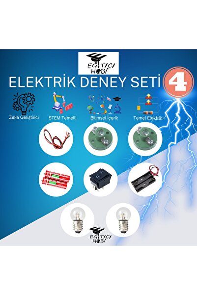 Eğitici Hobi Kutulu, Elektrik Deney Seti - 4  Eğitici Hobi Bilim Seti