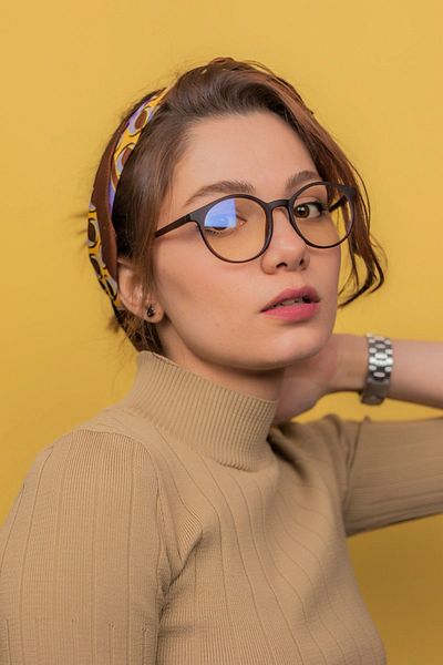 LUNOX Unisex Bone Brown Blue Light Protection Screen Glasses (Computer Screen Glasses)