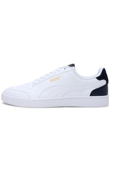 Puma Pantofi sport albi Shuffle pentru femei - 309668 -05